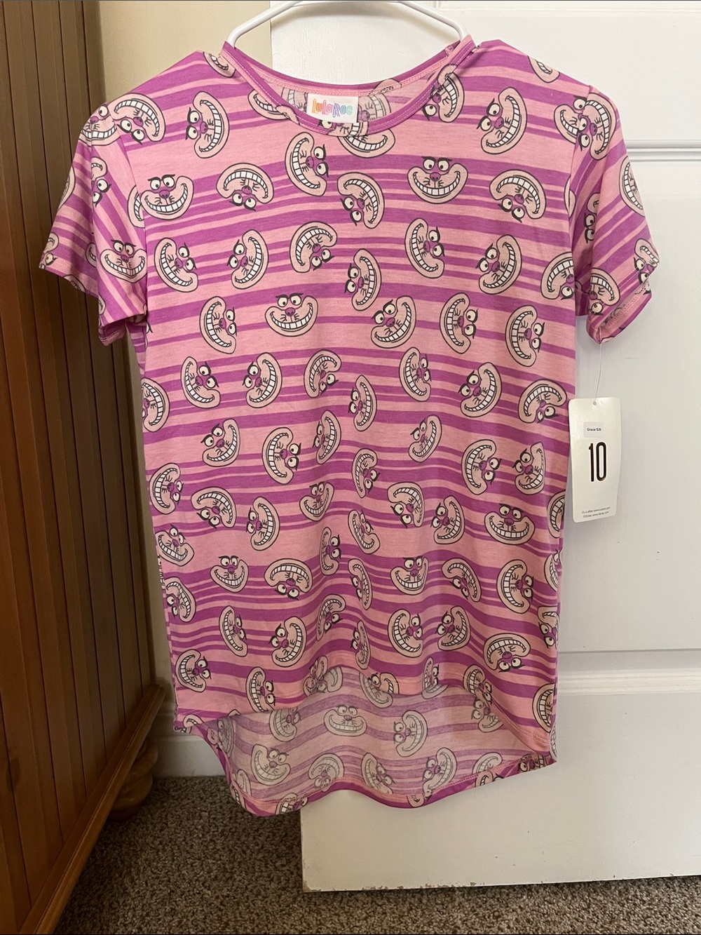 Girls LuLaRoe Chesire Cat Top